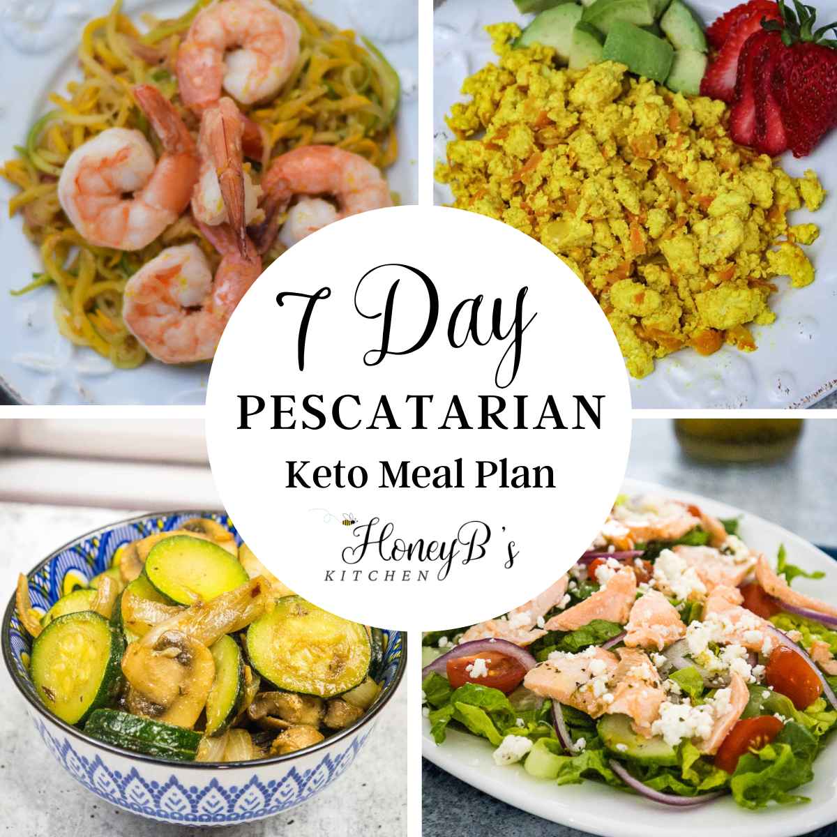 Featured image for 7 day pescatarian keto meal plan.