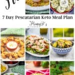 Pin image for 7 day pescatarian keto meal plan.
