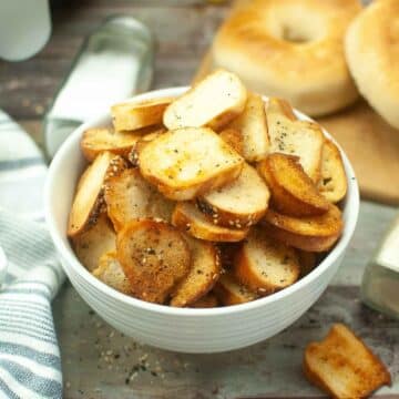 Featured image for Air Fryer Bagel Chips.
