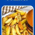 Pin image for Air Fryer Fingerling Potatoes.