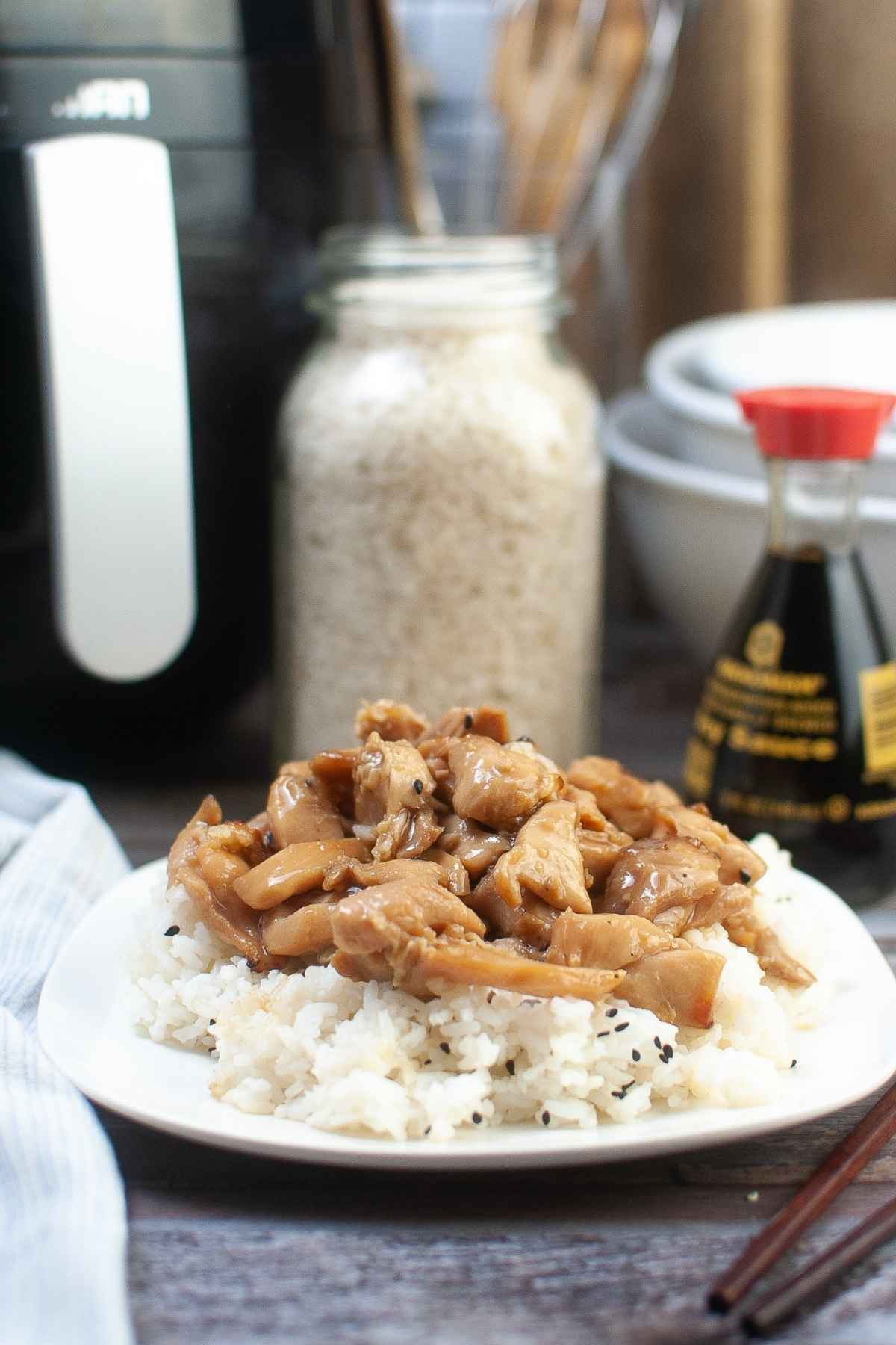 Hero image for Air Fryer Teriyaki Chicken recipe.