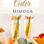 Pin image for Apple Cider Mimosa