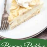 Pin image for Banana pudding cheesecake.