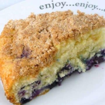 Featured image for Blueberry Crumb Cake.