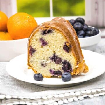 Featured image for Blueberry Pound Cake.
