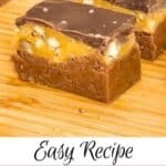 Pin image for bourbon fudge.