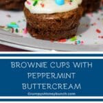 Pin image for Brownie Cups.