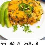 Pin image for buffalo chicken casserole.