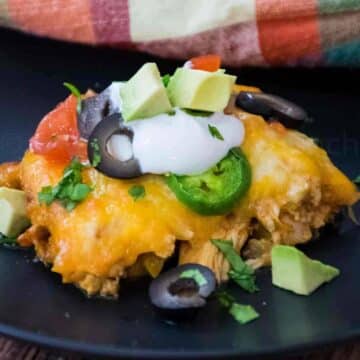 Featured Image for Chicken Enchilada Cassrole.