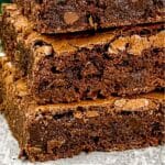 Pin image for Chocolate Fudge Brownies.