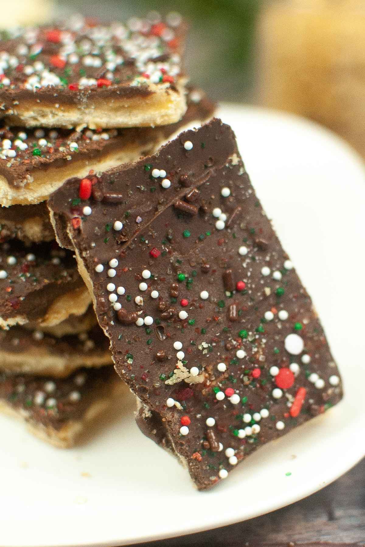 Upclose image of Christmas Crack.