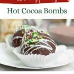 Christmas hot cocoa bombs pin