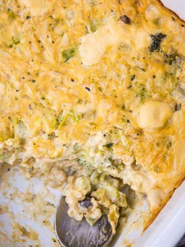 Broccoli Rice and Cheese Casserole