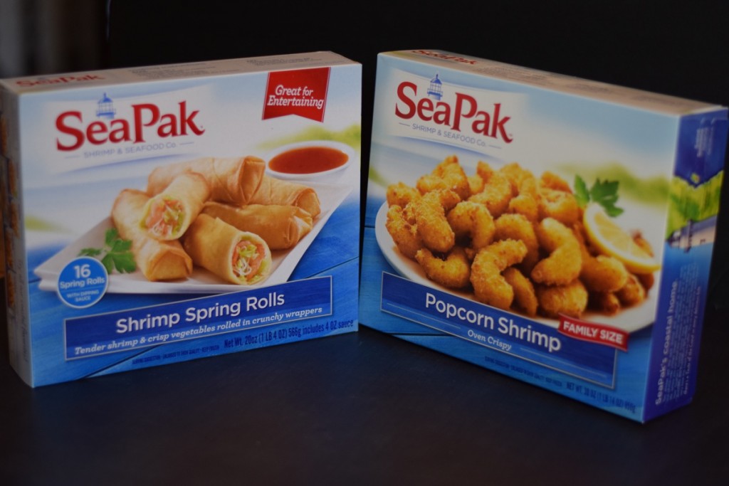 2 boxes of Sea Pack frozen shrimp