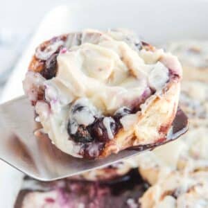 Featured image for Easy Blueberry Cinnamon Rolls