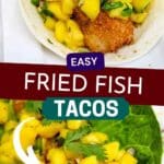 Pin image for fried fish tacos.