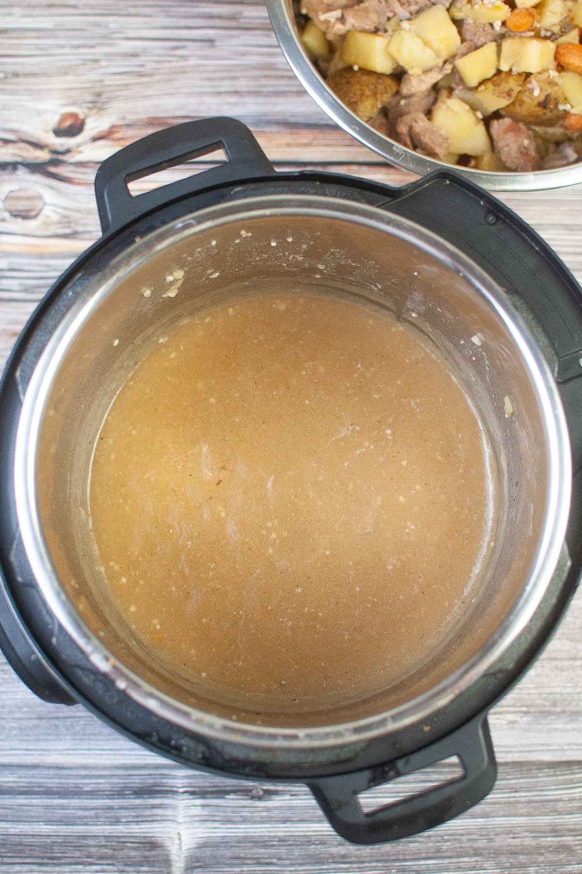 Gravy made in the instant pot.