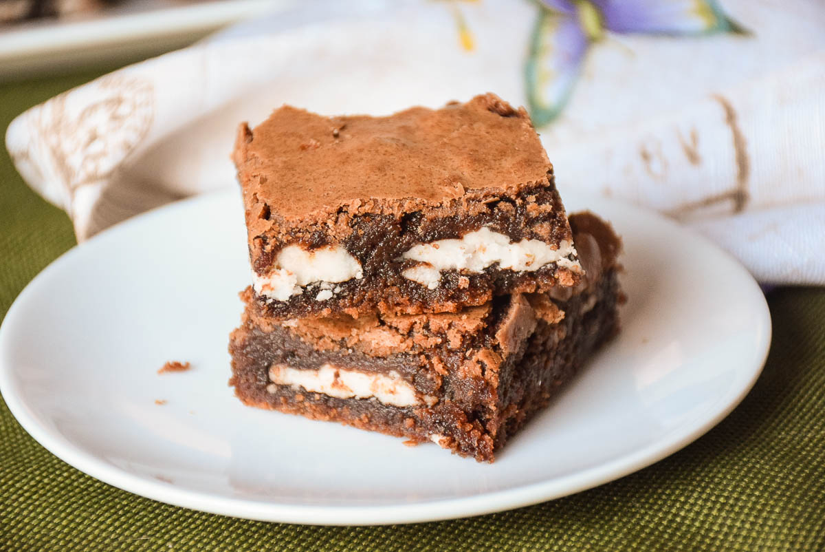 Peppermint Surprise Brownie bars.