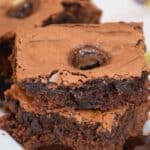 Pin image for Junior Mint Brownies.