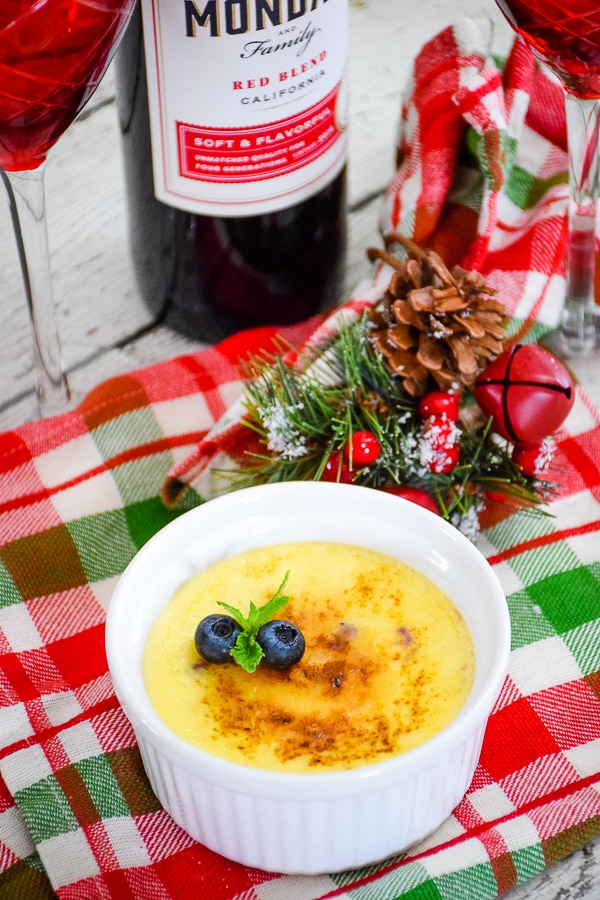 Keto Blueberry Creme Brulee