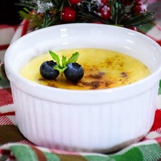 Keto Blueberry Creme Brulee