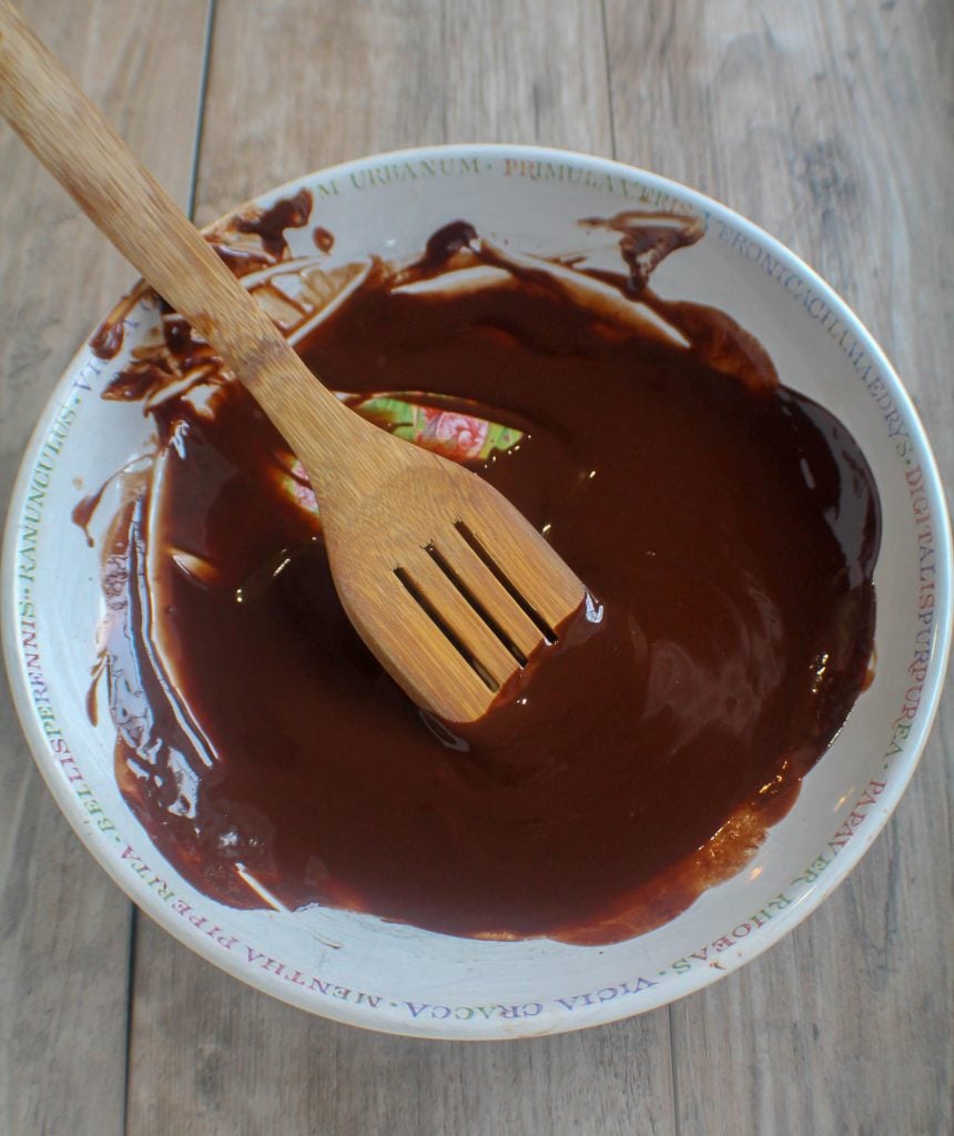 Melted Chocolate And Butter In Bowl