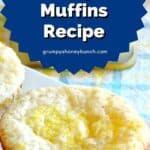 Pin image for Lemon Mascarpone Muffins.