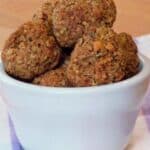 Pin image for mom's millet meatballs.