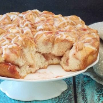 Featured image for Peanut Butter and Jelly Monkey Bread.