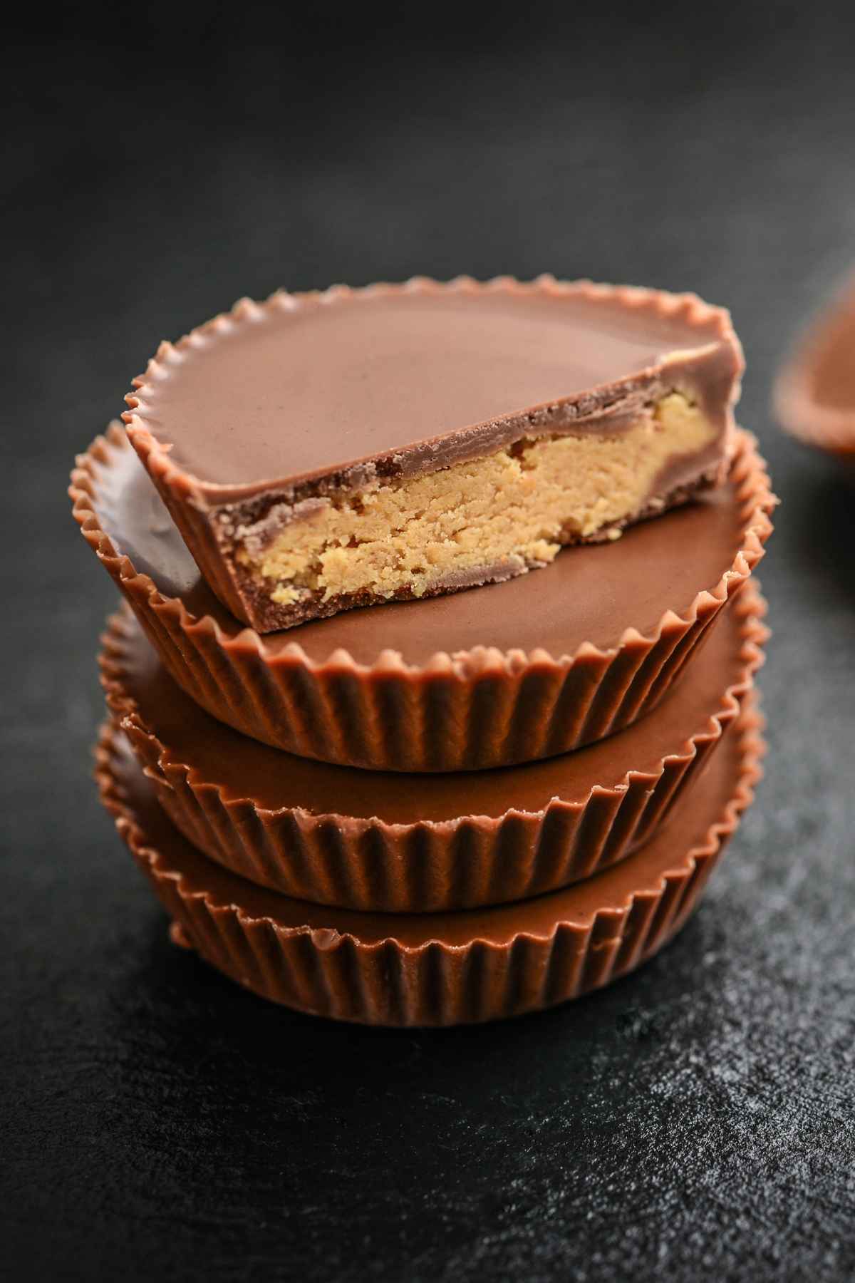 A stack of peanut butter cups.
