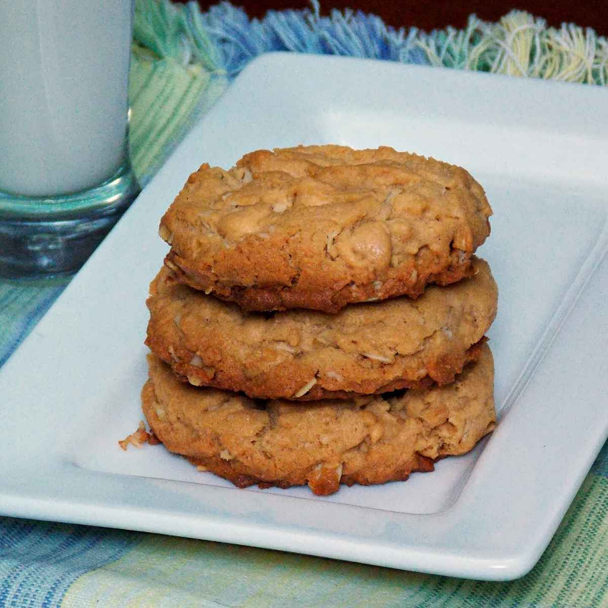 Featured image for Peanut Butter Oatmeal Cookies.