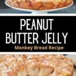 Pin image for pbj monkey bread.