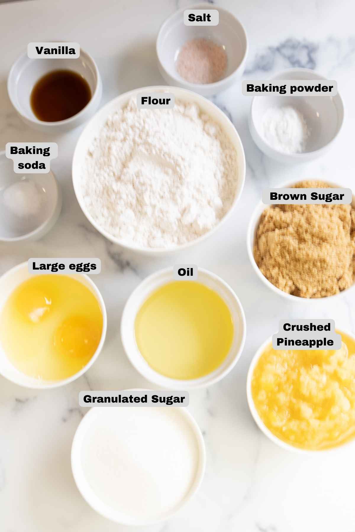 Cookie ingredients.