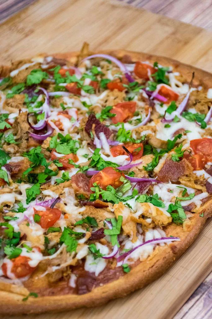 Pulled Pork Pizza on a Keto Pizza Crust