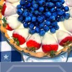 Pin image for red white and blueberry pie.