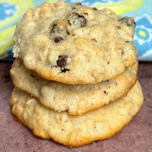 Featured Image for Soft Oatmeal Cookies.