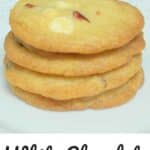 Pin image white chocolate cranberry cookies.