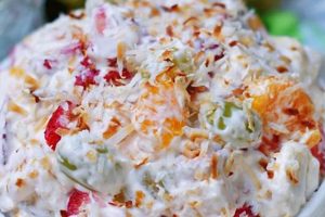 Classic Jello Ambrosia Fruit Salad Recipe | Quick Salad Recipes for Healthy Salad Ideas to Boost Your Nutrition
