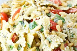 Easy Bowtie Pesto Pasta Salad Recipe for Summer Quick Salad Recipes for Healthy Salad Ideas to Boost Your Nutrition Easy Bowtie Pesto Pasta Salad Recipe for Summer | Quick Salad Recipes for Healthy Salad Ideas to Boost Your Nutrition