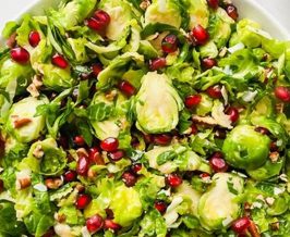 Festive Brussels Sprout & Pomegranate Salad Recipe | Quick Salad Recipes for Healthy Salad Ideas to Boost Your Nutrition