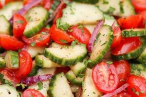 Best Cucumber Tomato Vinegar Salad Recipe Ever | Quick Salad Recipes for Healthy Salad Ideas to Boost Your Nutrition