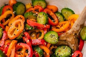 Easy Cucumber Bell Pepper Salad Recipe: A Refreshing Treat | Quick Salad Recipes for Healthy Salad Ideas to Boost Your Nutrition