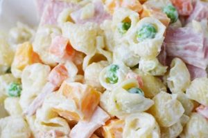 Classic Macaroni Ham and Cheese Salad Recipe Quick Salad Recipes for Healthy Salad Ideas to Boost Your Nutrition Classic Macaroni Ham and Cheese Salad Recipe | Quick Salad Recipes for Healthy Salad Ideas to Boost Your Nutrition
