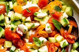 Best Cucumber Tomato Mozzarella Salad Recipe | Quick Salad Recipes for Healthy Salad Ideas to Boost Your Nutrition