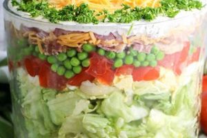 Classic Traditional 7 Layer Salad Recipe (Easy) Quick Salad Recipes for Healthy Salad Ideas to Boost Your Nutrition Classic Traditional 7 Layer Salad Recipe (Easy) | Quick Salad Recipes for Healthy Salad Ideas to Boost Your Nutrition