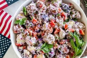 Classic Red, White, & Blue Potato Salad Recipe Quick Salad Recipes for Healthy Salad Ideas to Boost Your Nutrition Classic Red, White, & Blue Potato Salad Recipe | Quick Salad Recipes for Healthy Salad Ideas to Boost Your Nutrition