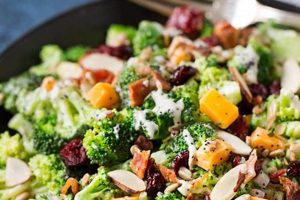 Best Broccoli Salad with Cranberries Recipe Ever | Quick Salad Recipes for Healthy Salad Ideas to Boost Your Nutrition