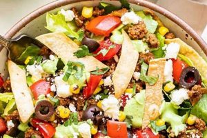 Best Taco Salad Bowls Recipe: Easy &amp; Delicious | Quick Salad Recipes for Healthy Salad Ideas to Boost Your Nutrition