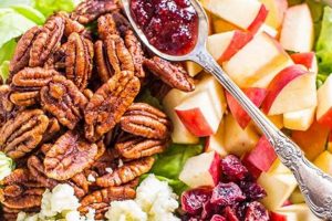 Best Fresh Cranberry Apple Salad Recipe Ever | Quick Salad Recipes for Healthy Salad Ideas to Boost Your Nutrition
