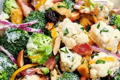 Best Broccoli Cauliflower Salad Recipe Ever! Quick Salad Recipes for Healthy Salad Ideas to Boost Your Nutrition Best Broccoli Cauliflower Salad Recipe Ever! | Quick Salad Recipes for Healthy Salad Ideas to Boost Your Nutrition